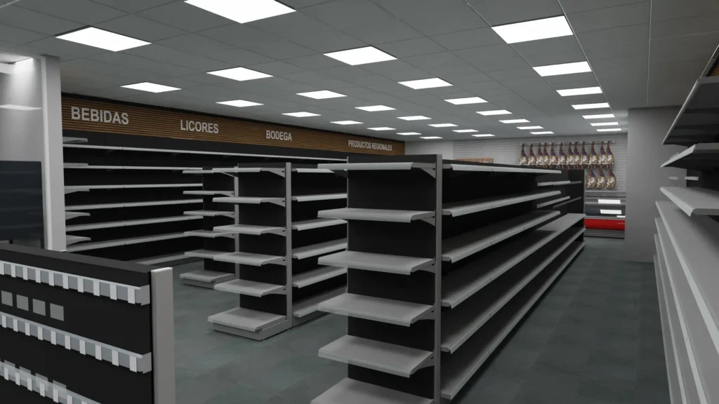 Mobiliario Comercial para Supermercados 38 JN Retail Supermercado Palencia render 4